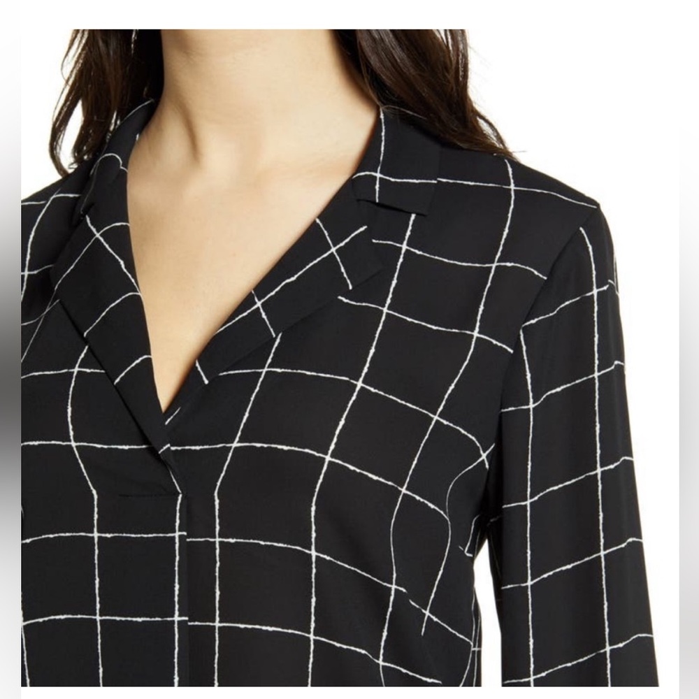 "All in Favor" V-neck blouse